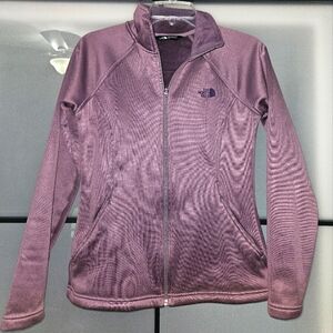 The North face Agave Fleece Full Zip Soft Midweight Jacket Purple Small